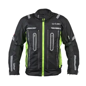 Moto bunda W-TEC Gelnair černo-zelená 5XL