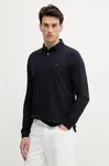 Tričko s dlouhým rukávem Tommy Hilfiger pánské, tmavomodrá barva, MW0MW20183