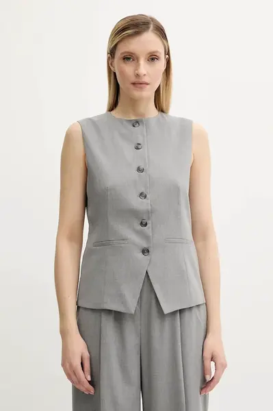 Vesta Samsoe Samsoe SARUMA šedá barva, jednořadá, F25200048