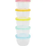 Badabulle Maxi Fun Colors miska s víčkem 5x250 ml