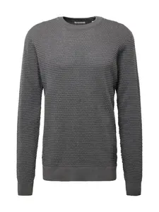 KnowledgeCotton Apparel Sveter 'Vagn'  grafitová