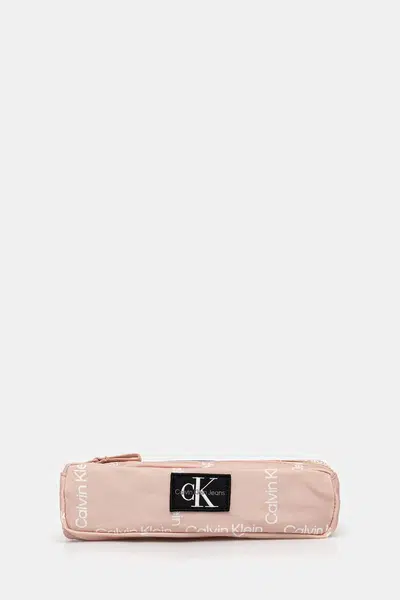 Penál Calvin Klein Jeans béžová barva, IU0IU00710