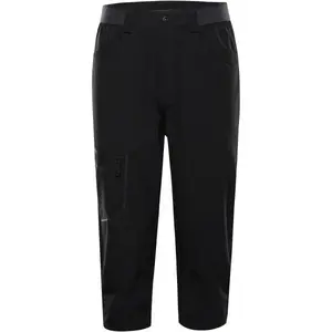ALPINE PRO WEDER 2 Pánské softshellové capri kalhoty, černá, velikost