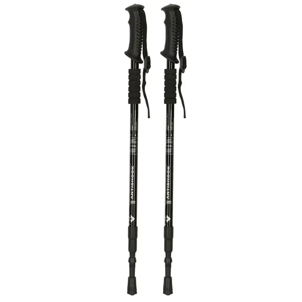 MG Nordic Walking trekingové palice 65 -135 cm, čierne