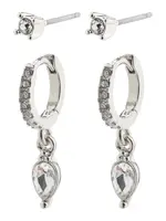 Pilgrim Náušnice 'ELZA'  strieborná