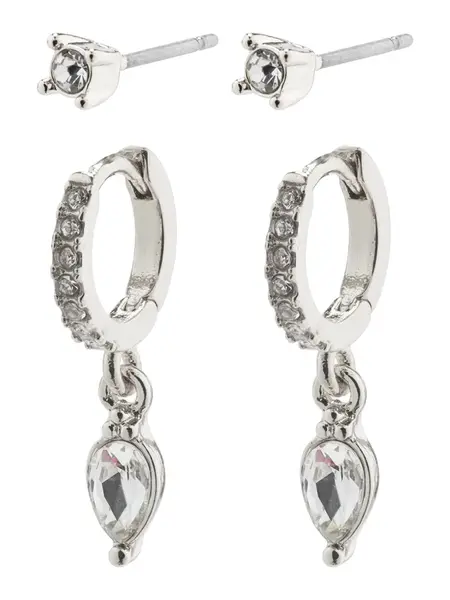 Pilgrim Náušnice 'ELZA'  strieborná