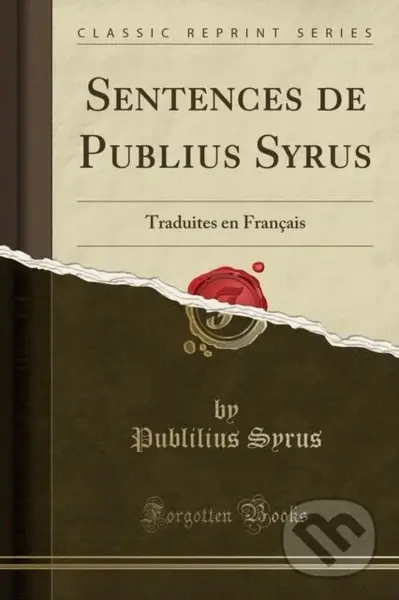 Sentences De Publius Syrus - Publilius Syrus - kniha z kategorie Drama a divadelní hry