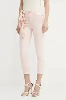 Džíny Guess CAPRI dámské, růžová barva, W5GA91 W93CM