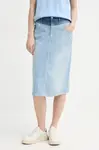 Džínová sukně Iceberg modrá barva, midi, C071 0188