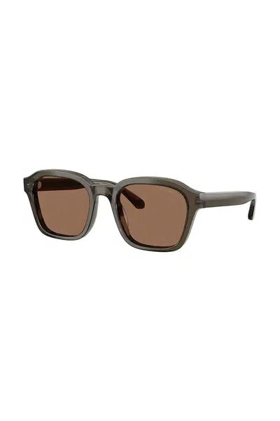 Sluneční brýle Emporio Armani pánské, šedá barva, 0EA4245U