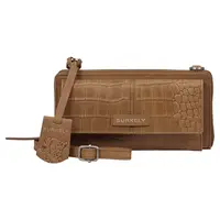 Dámská kožená crossbody kabelka s peněženkou Burkely Ziza - koňak