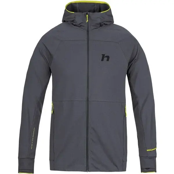 Hannah ETHAN HOODY Pánská funkční mikina, tmavě šedá, velikost