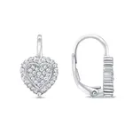 Brilio Silver Romantické stříbrné náušnice srdíčka LME265