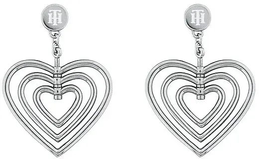 Tommy Hilfiger Romantické ocelové náušnice Srdce TH2780406