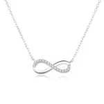 Beneto Stříbrný náhrdelník s nekonečnem AGS507/47L