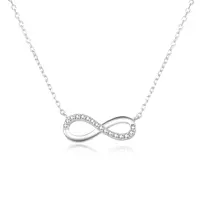 Beneto Stříbrný náhrdelník s nekonečnem AGS507/47L