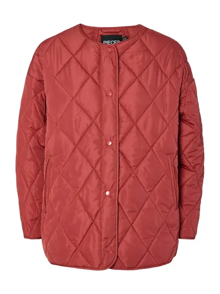 PIECES Prechodná bunda 'PCStella'  brusnicová