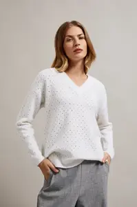 Marisse Women's Sweater Z-Sw-4519 Off White