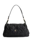 TOMMY HILFIGER Kabelka na rameno 'Quilted TH Monogram Shoulder'  čierna