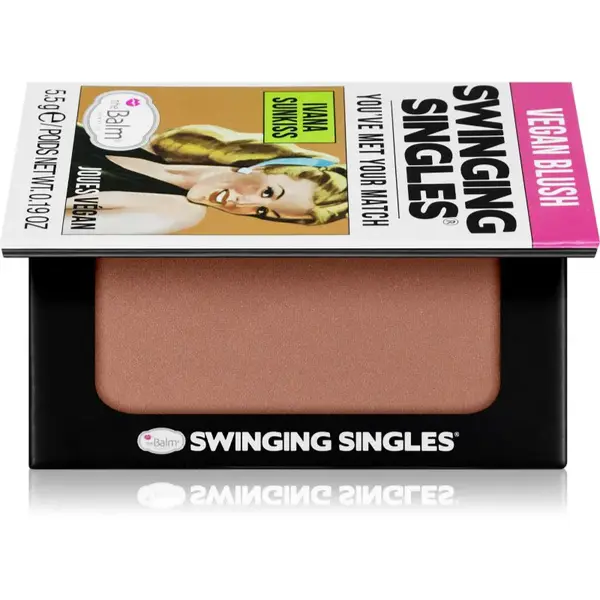 theBalm Swinging Singles Blush kompaktní tvářenka odstín Ivana Sunkiss 5.5 g