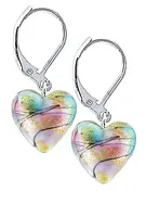 Lampglas Duhové náušnice Rainbow Fairy s 24karátovým zlatem v perlách Lampglas ELH28