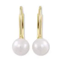 Soliter Něžné zlaté náušnice s pravými perlami 745 235 001 00417 0000000