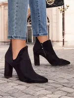Resti Black boots with cut from Alania - Footwear