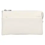 Menšia kožená dámska crosbody kabelka Katana Valli - biela