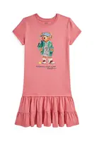 Šaty Polo Ralph Lauren růžová barva, midi, 313971130001