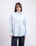 Carhartt WIP W' L/S Royce Shirt Royce Stripe, Icaria/White S