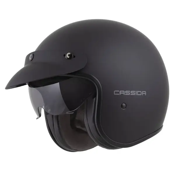 Moto přilba Cassida Oxygen Solid 2.0 černá matná/tmavě šedá XS (53-54)