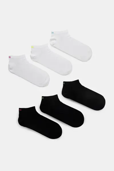 Ponožky HUGO 6P AS UNI CC 6-pack pánské, bílá barva, 50516395