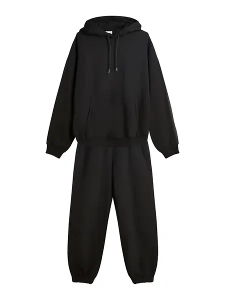 Bershka Joggingová súprava  čierna