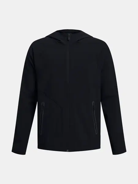 Čierna chlapčenská bunda Under Armour UA B Unstoppable Full Zip