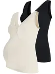 MAMALICIOUS Top  béžová / čierna