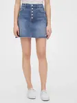 GAP Sukně high rise distressed denim skirt - Dámské