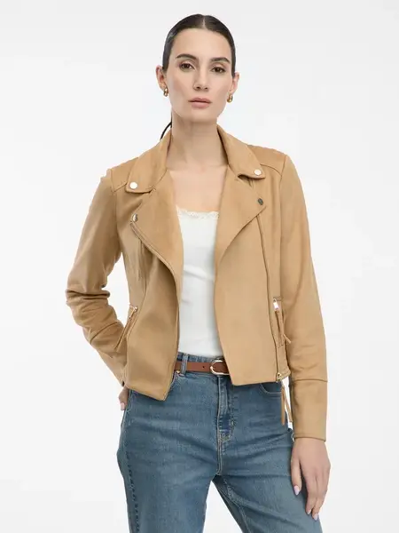 Orsay Světle hnědý dámský křivák v semišové úpravě Tina - Dámské