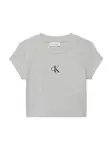 Calvin Klein Jeans Tričko  sivá / ružová / čierna
