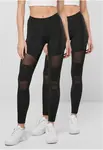 Dámské Tech Mesh Legíny 2-balení černá+černá