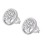 Lotus Silver Krásné stříbrné náušnice pro ženy Strom života LP1678-4/1