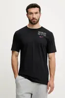 Bavlněné tričko Nike New York Mets pánské, černá barva, s potiskem, N199-00A-NME-SAZ