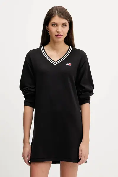 Tommy Jeans Bavlněné šaty Tommy Jeans