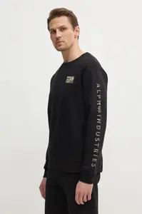 Mikina Alpha Industries Camo Sleeve Crewneck