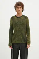Vlněný svetr Paul Smith pánský, zelená barva, M1R-912Y-N02506