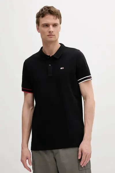 Bavlněné polo tričko Tommy Jeans