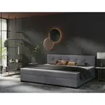 P & B POSTEL BOXSPRING, 240/200 cm, světle šedá