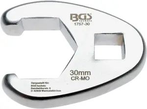 Klíče ploché otevřené 1/2", různé rozměry - BGS technic Velikost: 30 mm