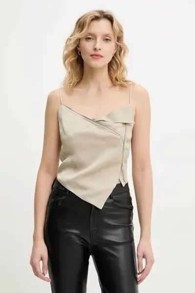 Halenka Nanushka ZORKA dámská, béžová barva, hladká, NW25RSTP18972