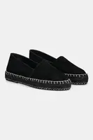 Semišové espadrilky Answear.LAB černá barva, na platformě