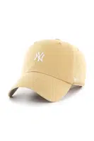 Bavlněná baseballová čepice 47 brand MLB New York Yankees žlutá barva, B-BSRNR17GWS-LT